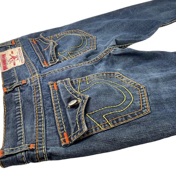TRUE RELIGION Billy Super T Y2K Retro  jeans size 42 100% cotton - Picture 5 of 11